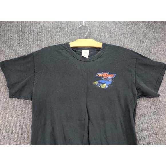 Mens Chevrolet Lost in the 50's T Shirt Size L Black Graphic Logo - Picture 6 of 13